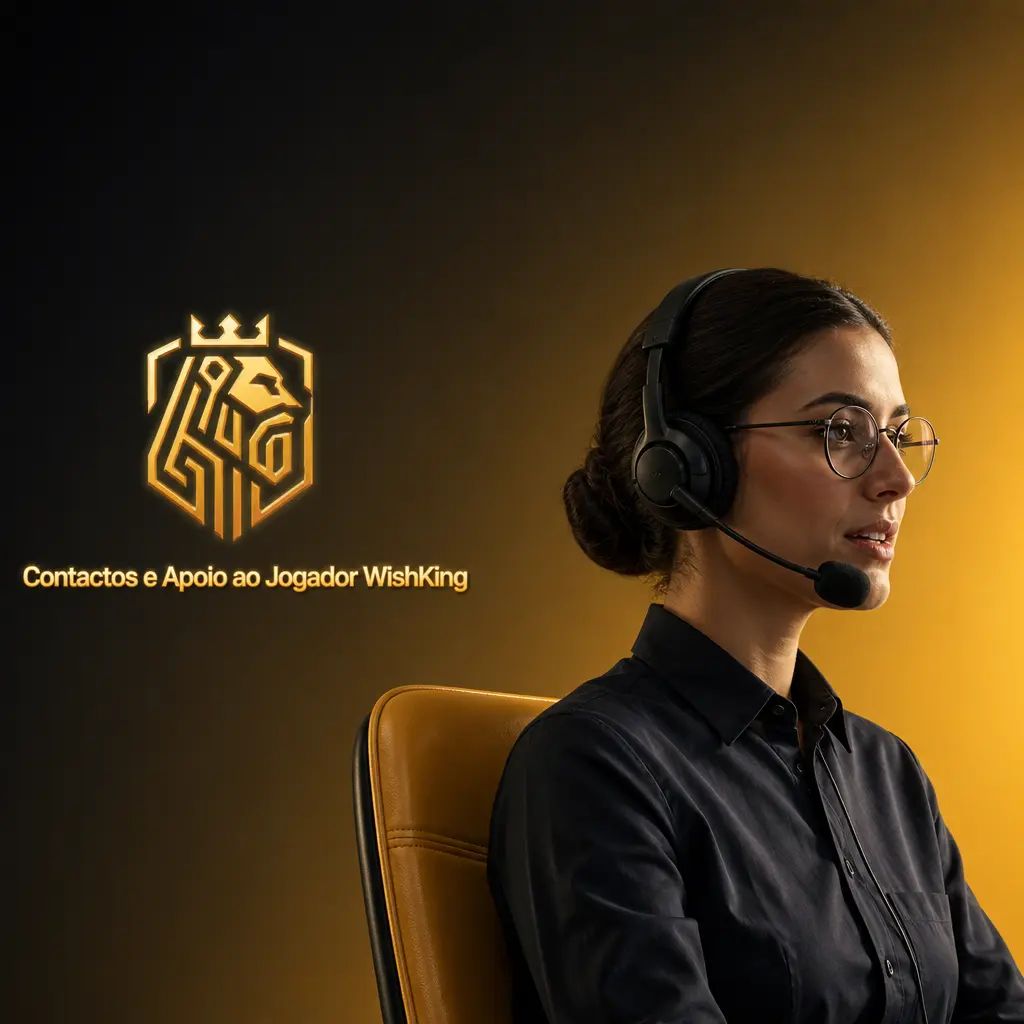 Apoio ao cliente WishKing disponível 24/7 em português para dúvidas sobre depósitos, levantamentos, bónus e jogo responsável.